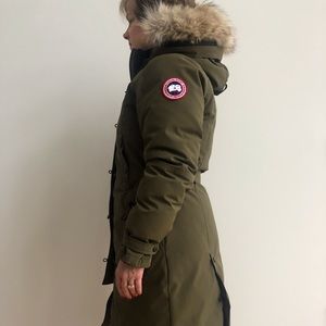 Army Green Canada Goose jacket in size L.